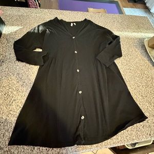 Black asos babydoll long sleeve dress ⚡️⚡️